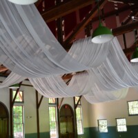 ceiling drapery